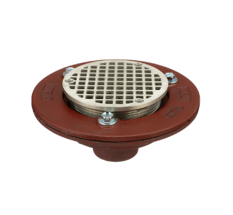F100-C Round Adjustable Floor Drain with Flange and Clamp