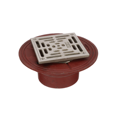 F1100-XS Square Floor Drain with Heavy Duty Strainer