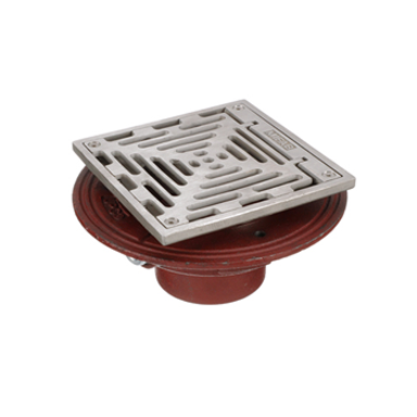 F1100-SHG Floor Drain with Square Hinged Strainer