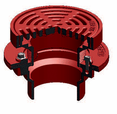 F1300-C Drain with 7″ Adjustable Heavy Duty Tractor Grate