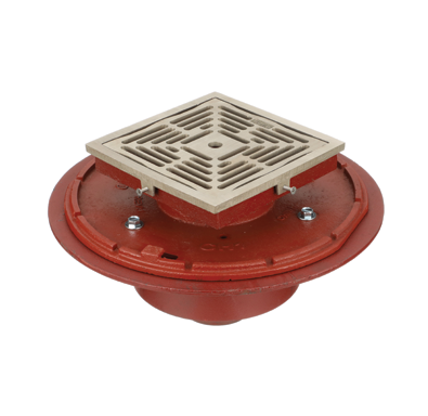 F1430C Drain with 8″ Adjustable Tractor Grate/Deep Sump