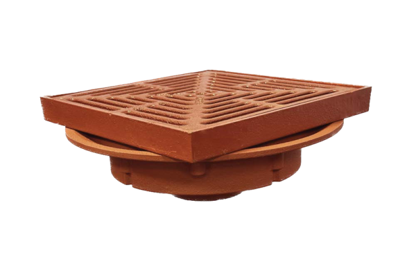 F1440-Y-Q Drain with 12″ Non-Adjustable Tractor Grate