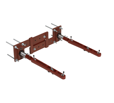MC-53 Single Wall Mounted Support with Concealed Arms and Backing Plates
