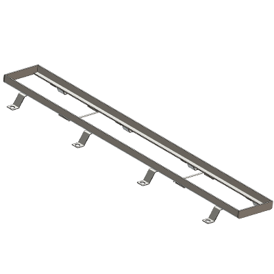 P6260 6″ Wide, 4″ Internal Width Stainless Steel Frame & System