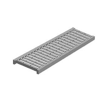 T1000 6″ Wide Trench Drain Grate with Optional Angle Frame