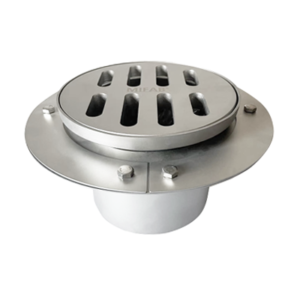 MIFAB round floor drain manufactured out of 16 gauge stainless steel