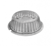 MIFAB aluminum self locking large low profile roof dome strainer