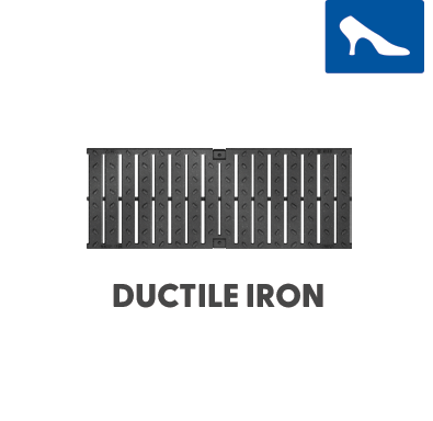 T200-PGE-4-HP Ductile Iron Slotted Grate