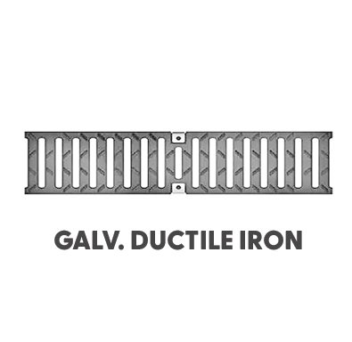 T100-PGE-4-13 Galv. Ductile Iron Slotted Grate
