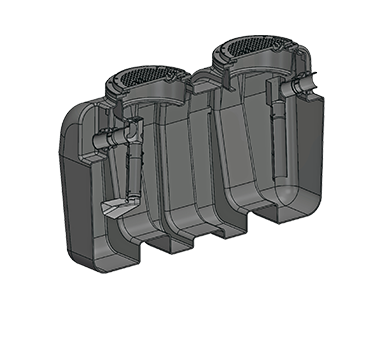 BIG-1150 Big Max 1150 GPM HDPE Grease Interceptors