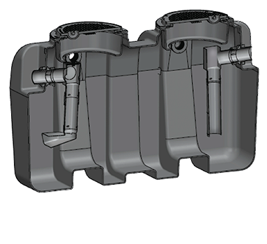 BIG-1150-O Big Max 100 GPM HDPE Oil Interceptor