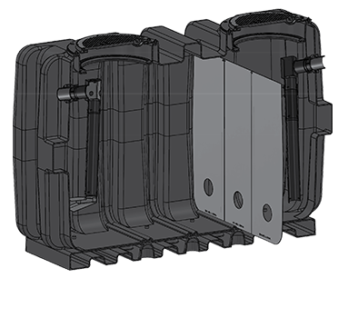SUPER-1250-99 SUPERMAX Hydromechanical Grease Interceptor (Miami-Dade DERM approved as a single unit with 99% efficiency)