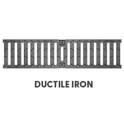 T100-PGE-4-ARRA Ductile Iron Slotted Grate to Suit 4″ Clear Opening Channels, Made in USA